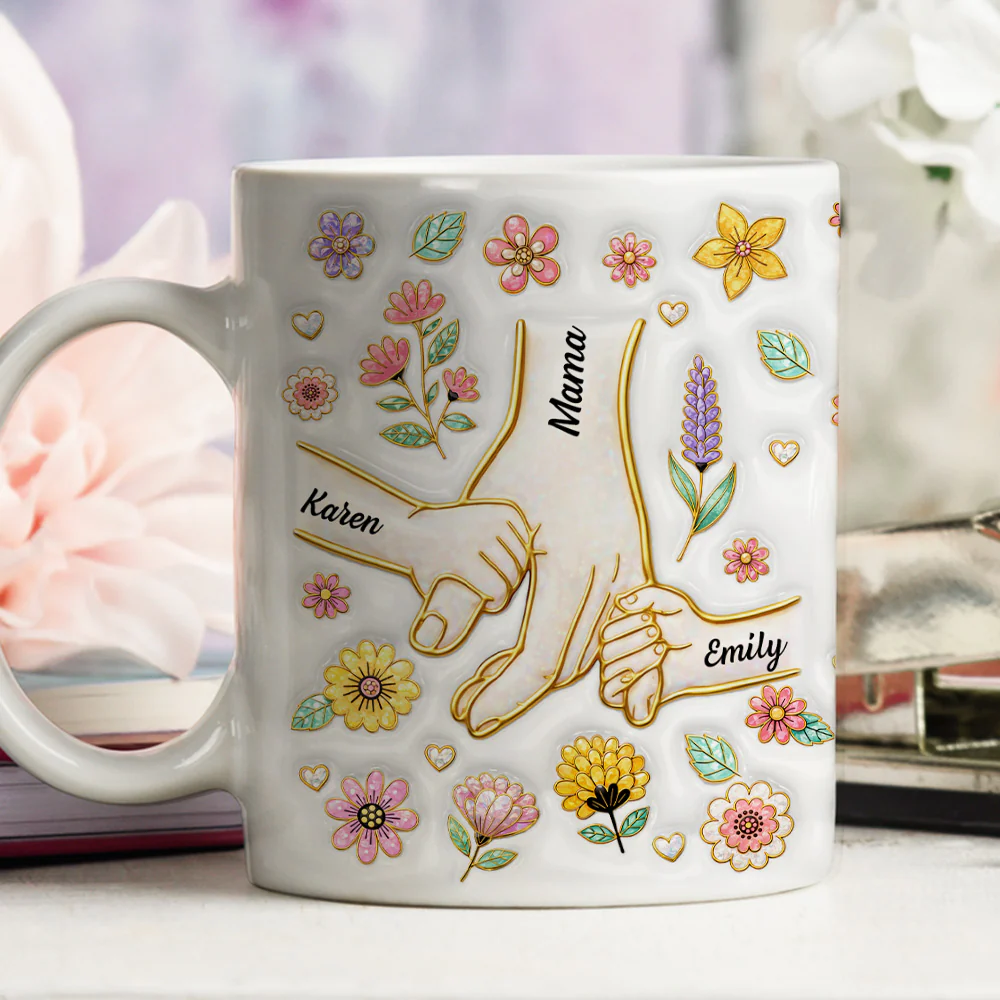 Hold Your Hand Forever - Personalized Custom 3D Inflated Effect Mug - Image 2