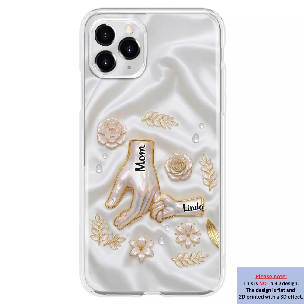 Holding Hands Family - Personalized Custom 3D Inflated Effect Phone Case - Image 10