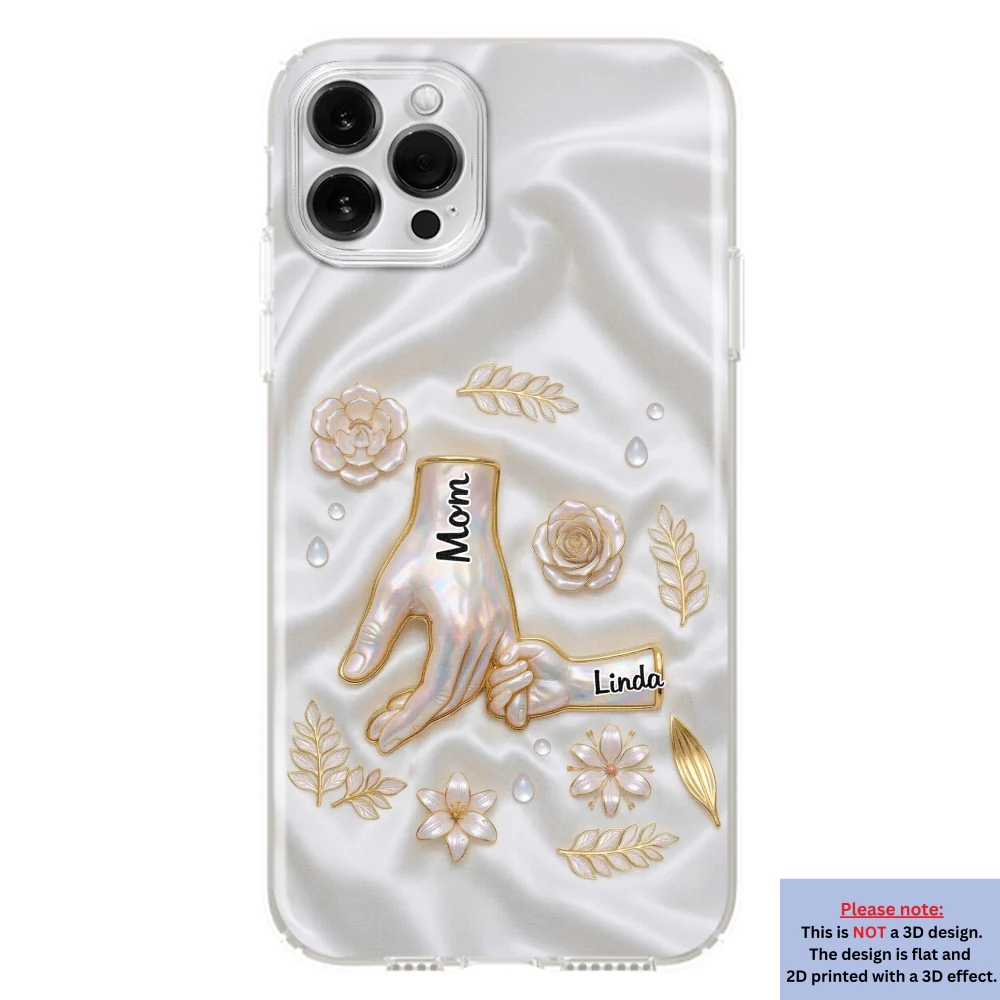 Holding Hands Family - Personalized Custom 3D Inflated Effect Phone Case - Image 13