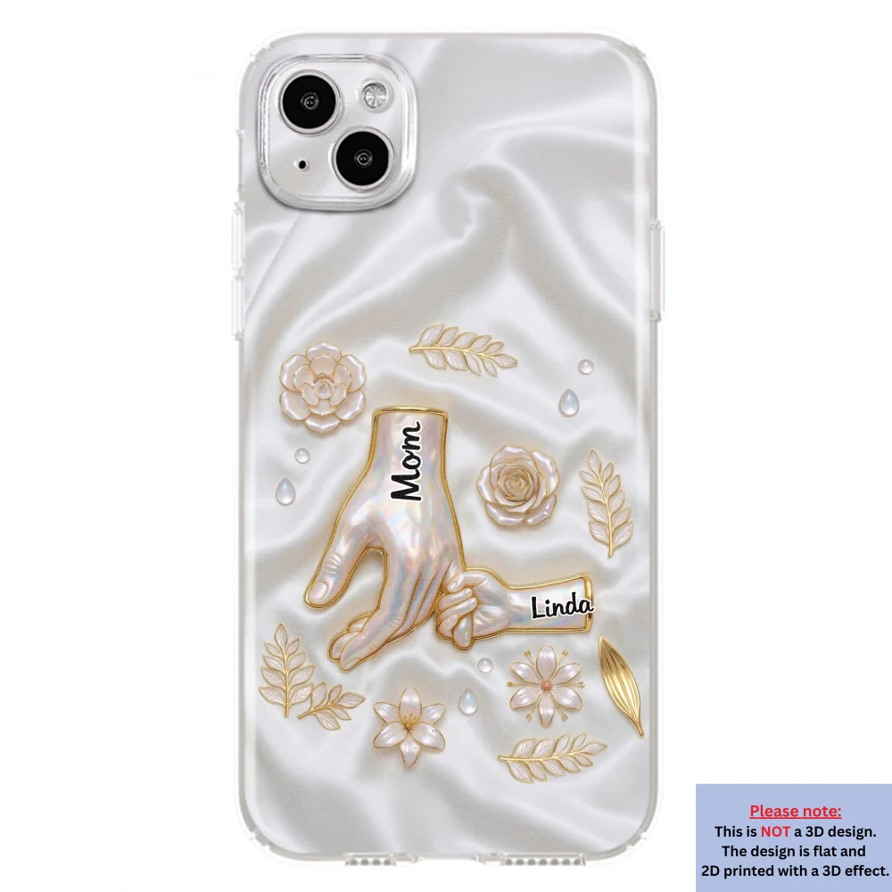 Holding Hands Family - Personalized Custom 3D Inflated Effect Phone Case - Image 14