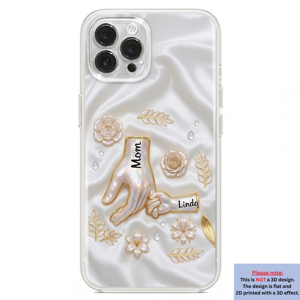 Holding Hands Family - Personalized Custom 3D Inflated Effect Phone Case - Image 19