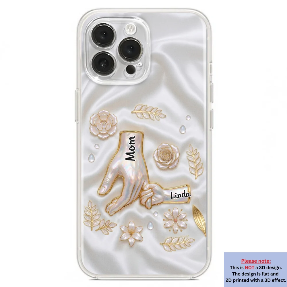 Holding Hands Family - Personalized Custom 3D Inflated Effect Phone Case - Image 20