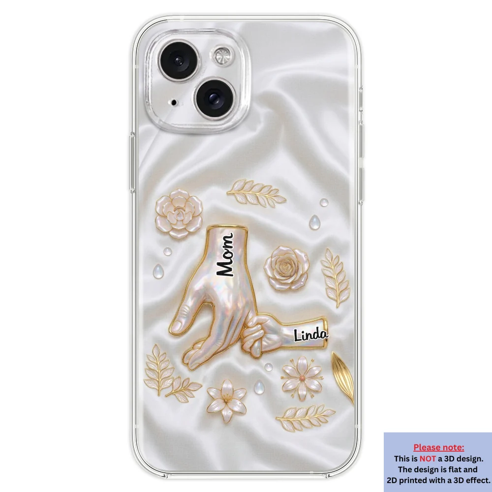 Holding Hands Family - Personalized Custom 3D Inflated Effect Phone Case - Image 21