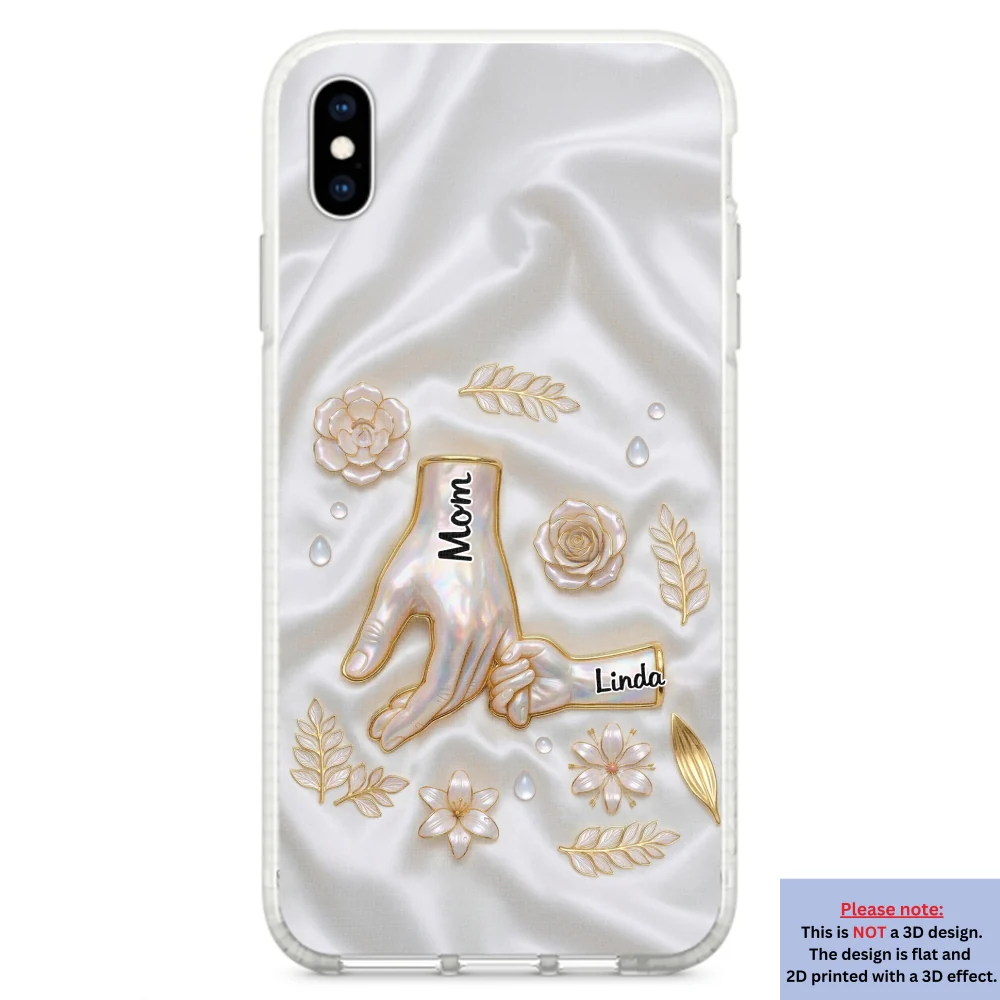 Holding Hands Family - Personalized Custom 3D Inflated Effect Phone Case - Image 24