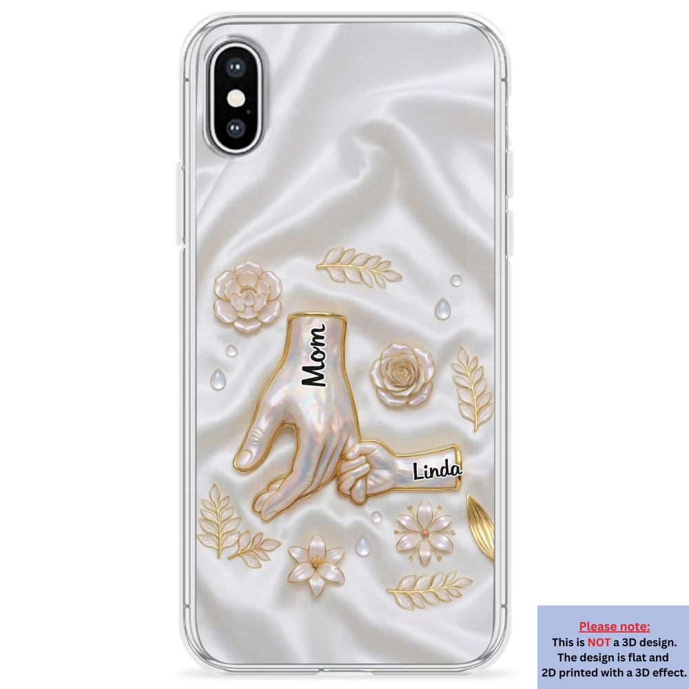 Holding Hands Family - Personalized Custom 3D Inflated Effect Phone Case - Image 25