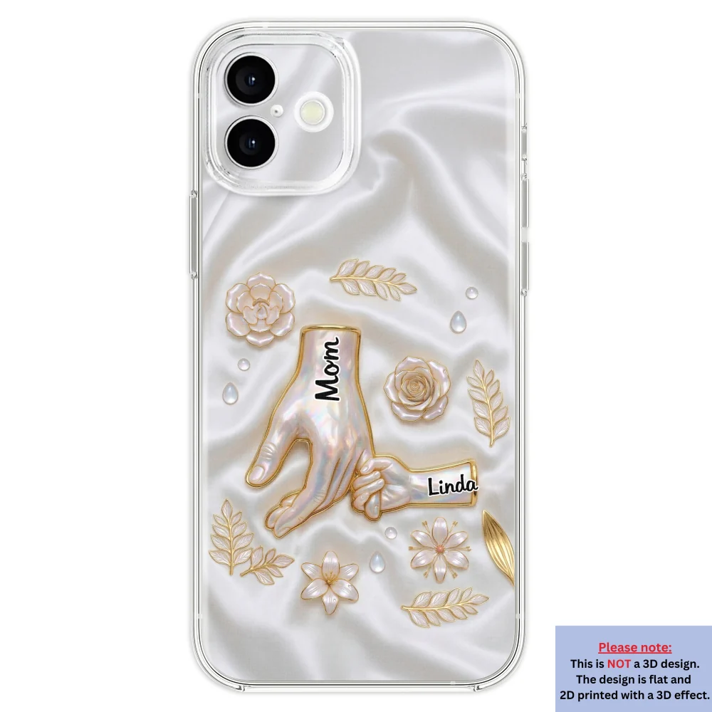 Holding Hands Family - Personalized Custom 3D Inflated Effect Phone Case - Image 28