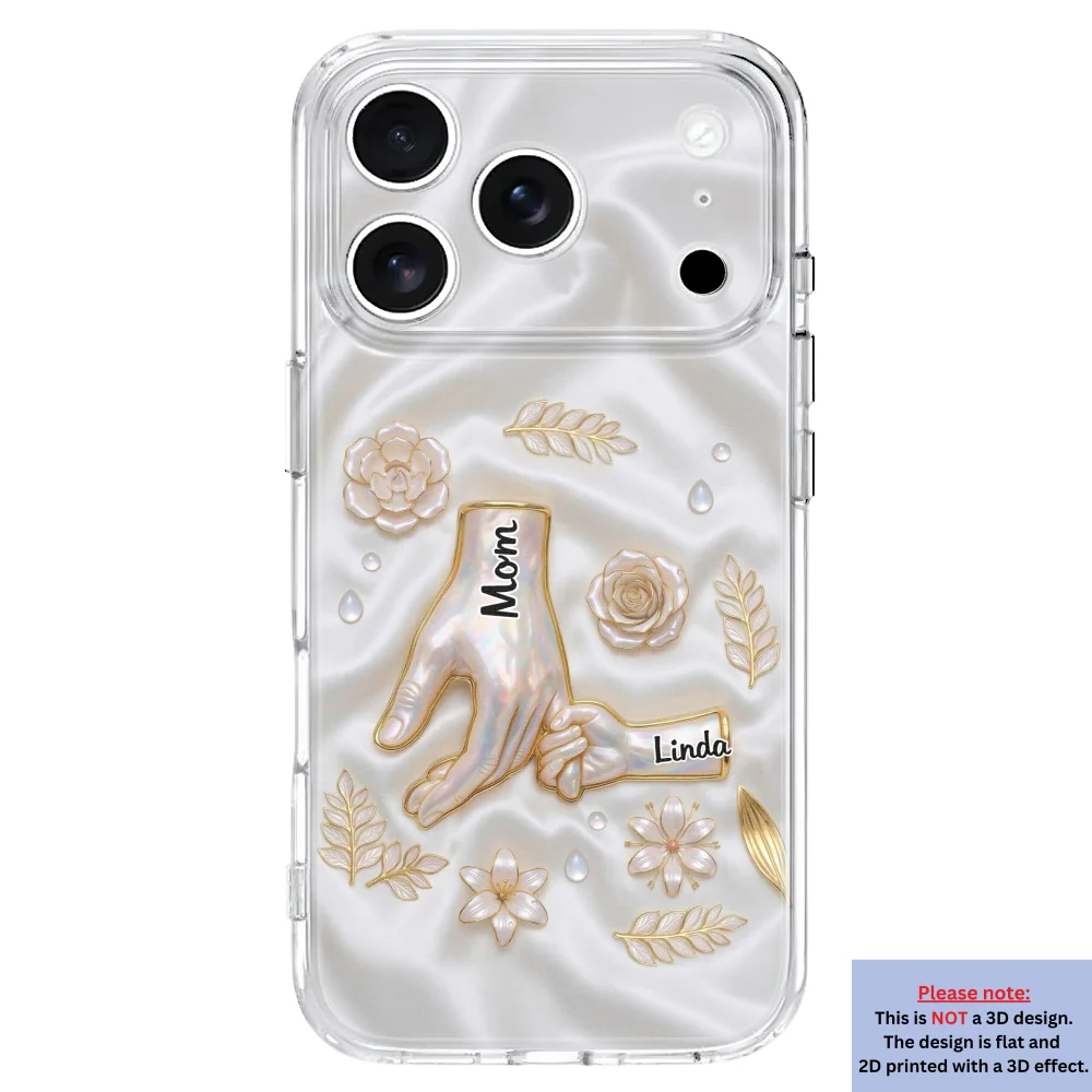 Holding Hands Family - Personalized Custom 3D Inflated Effect Phone Case - Image 31