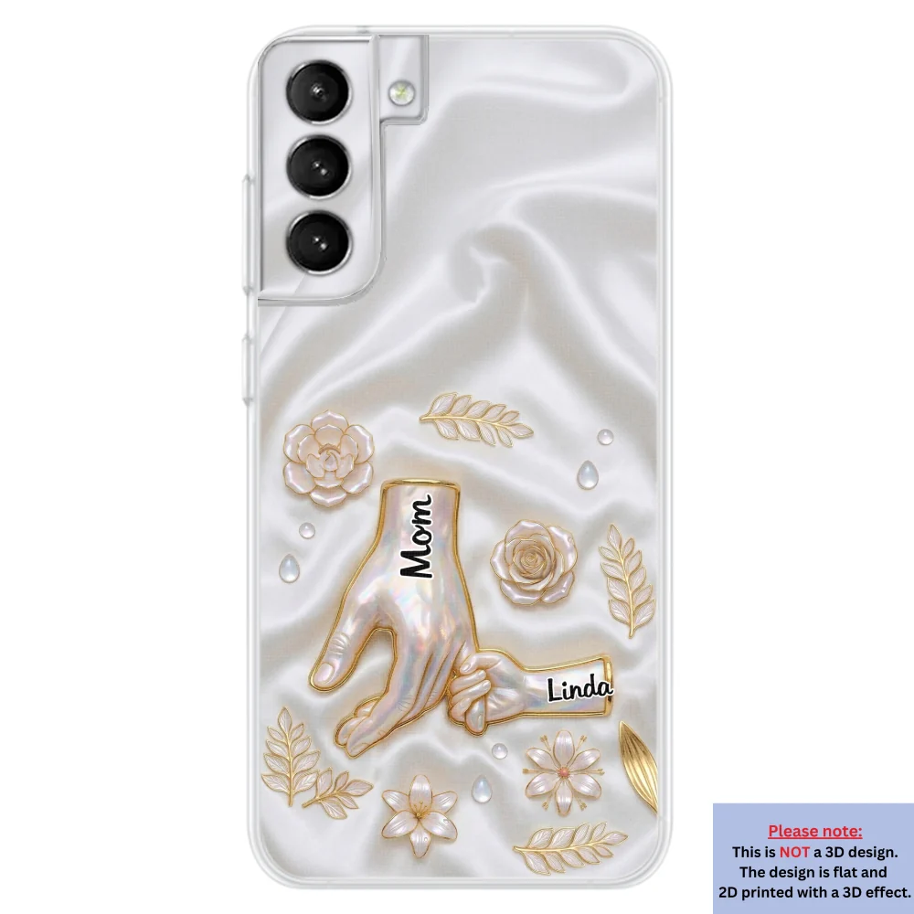 Holding Hands Family - Personalized Custom 3D Inflated Effect Phone Case - Image 32