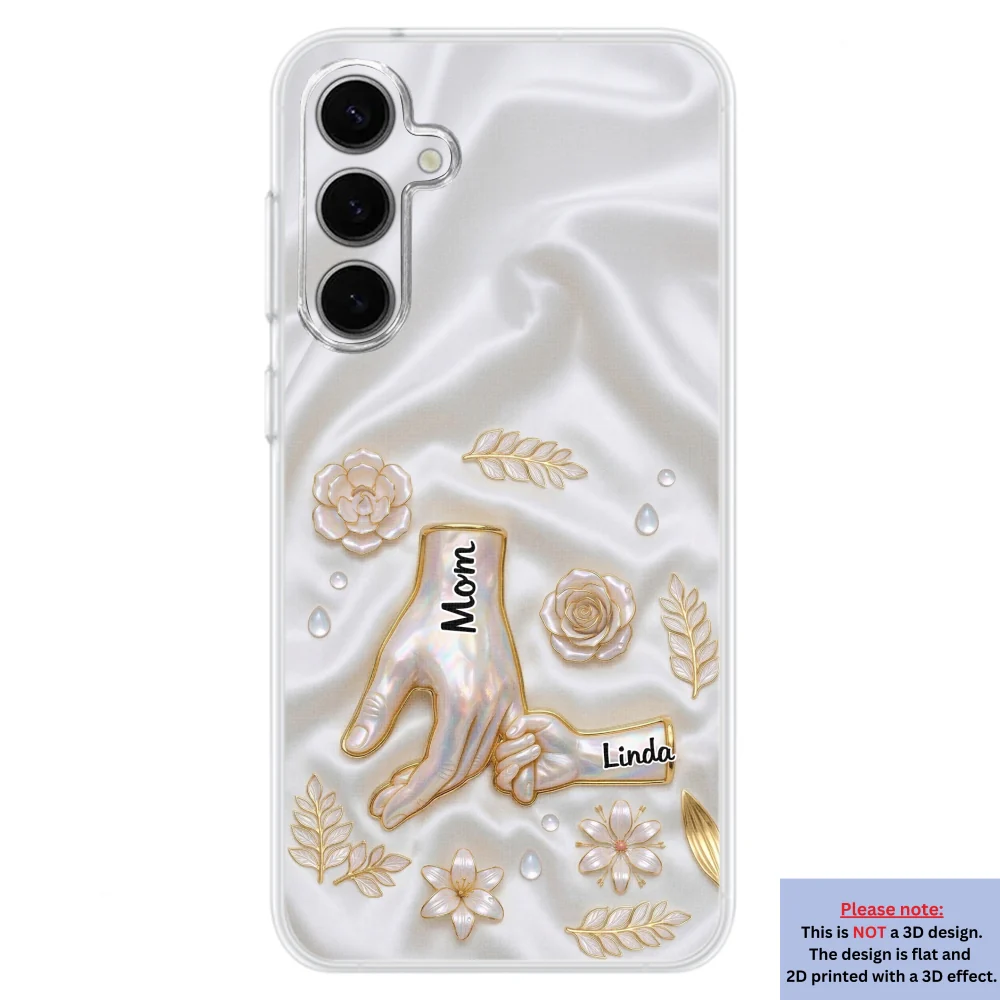 Holding Hands Family - Personalized Custom 3D Inflated Effect Phone Case - Image 34