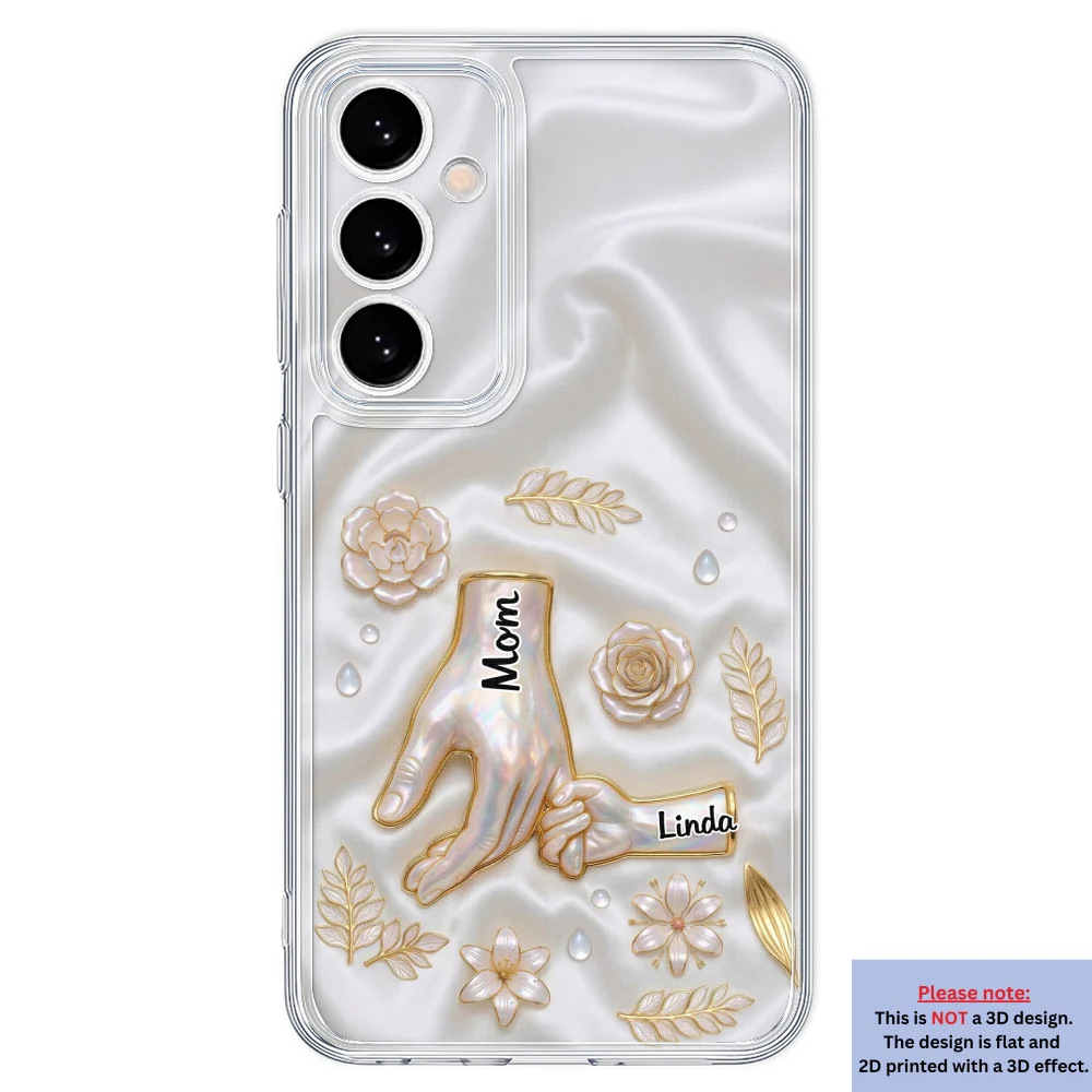 Holding Hands Family - Personalized Custom 3D Inflated Effect Phone Case - Image 35