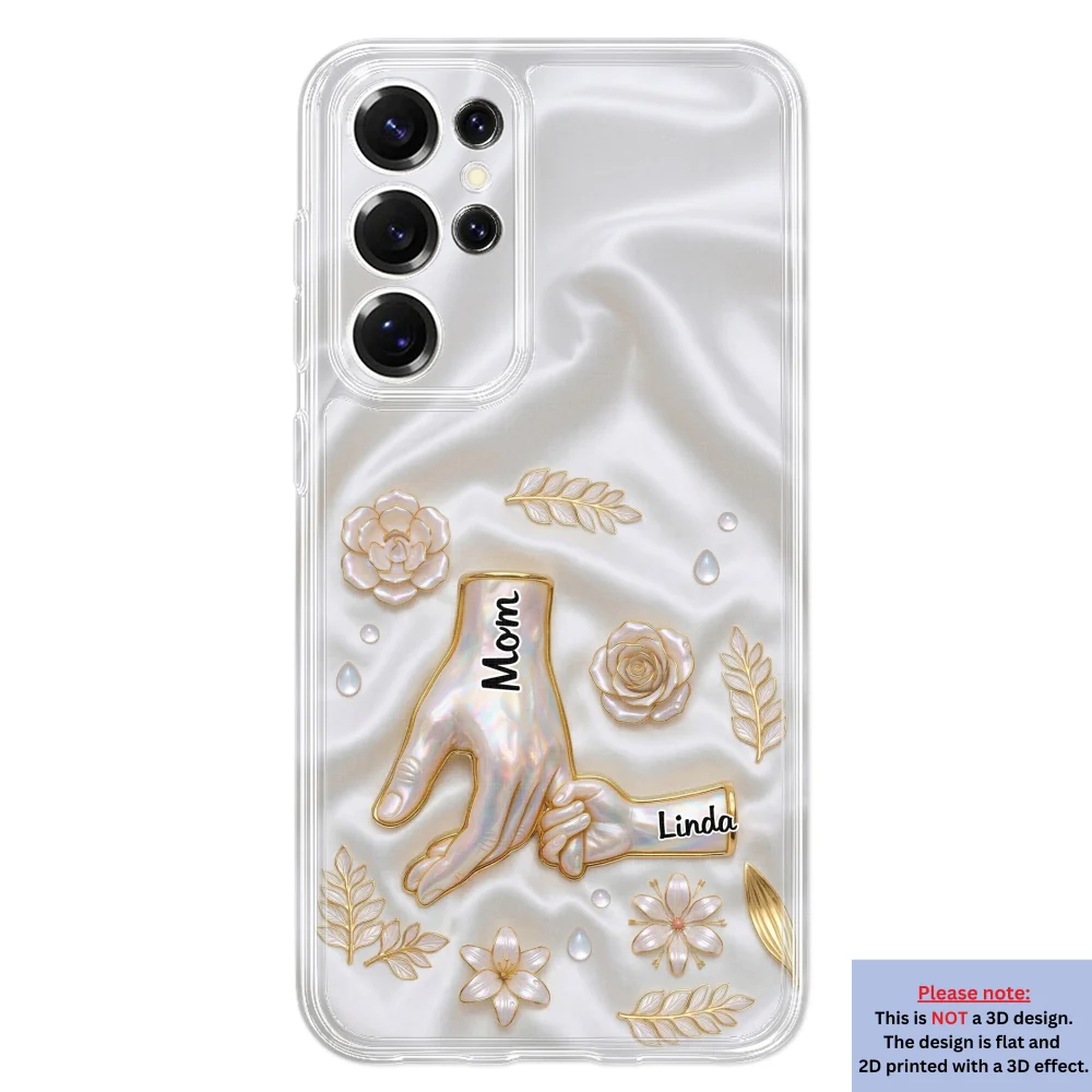 Holding Hands Family - Personalized Custom 3D Inflated Effect Phone Case - Image 36
