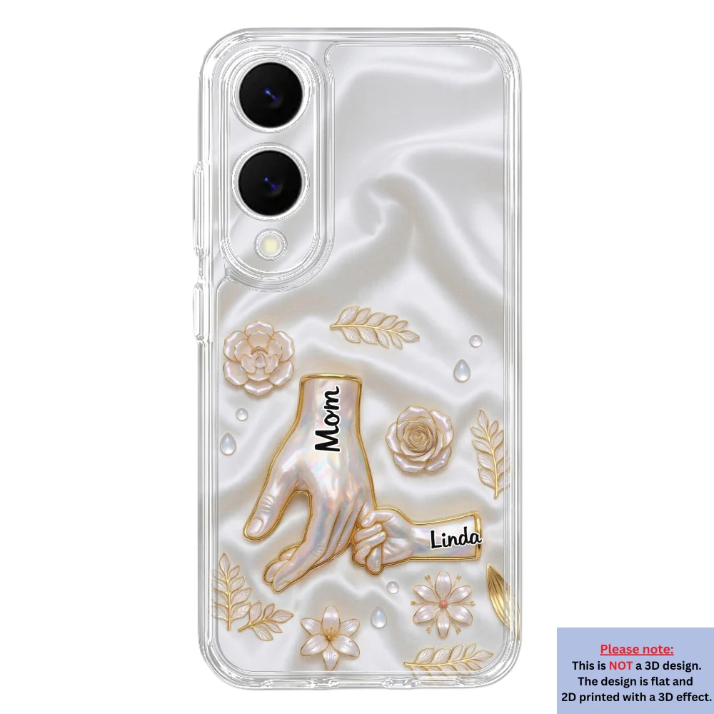 Holding Hands Family - Personalized Custom 3D Inflated Effect Phone Case - Image 38