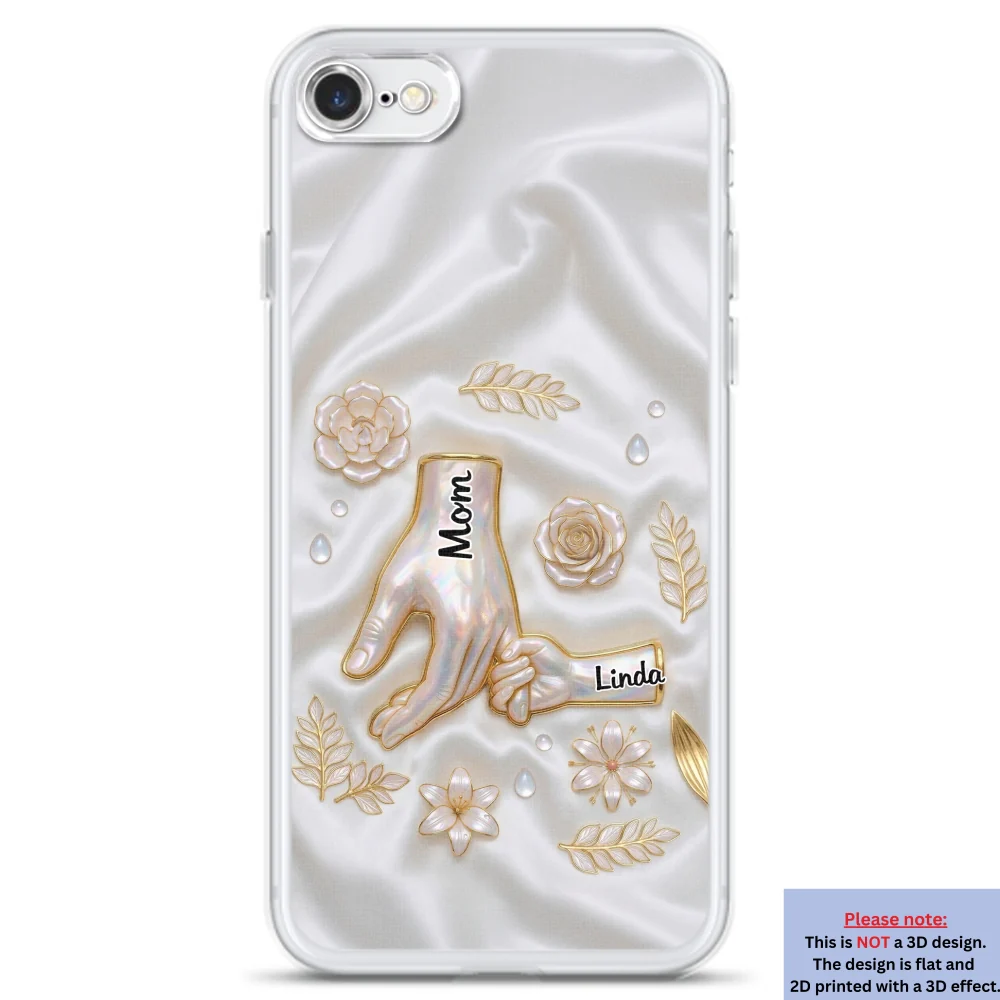 Holding Hands Family - Personalized Custom 3D Inflated Effect Phone Case - Image 6
