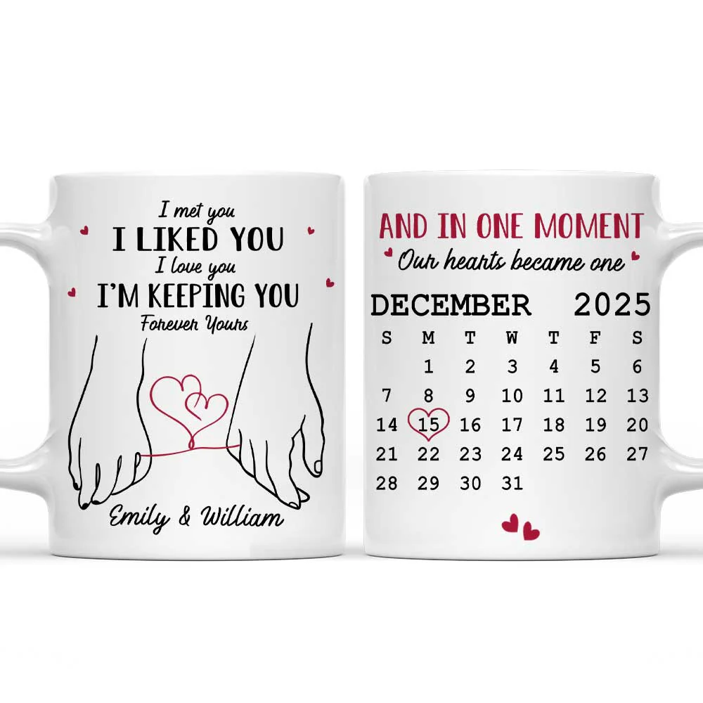 Holding You Feels Like Home - Personalized Custom Coffee Mug