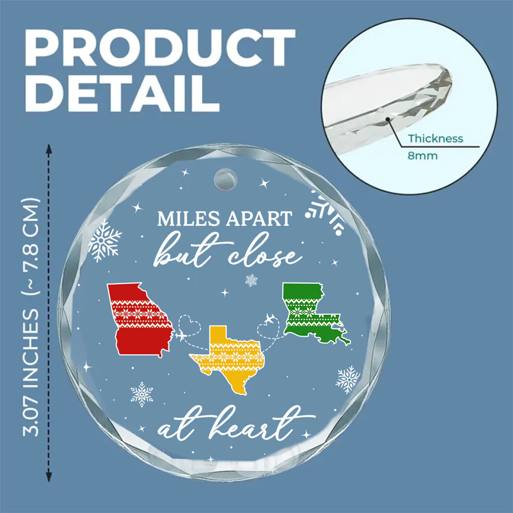Home Is Where - Personalized Custom Glass Ornament - Image 5