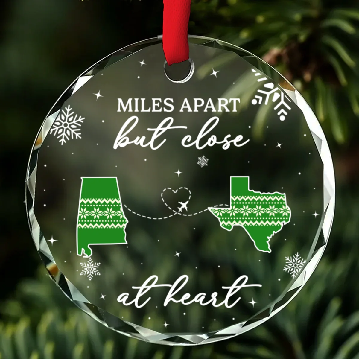 Home Is Where - Personalized Custom Glass Ornament - Image 6