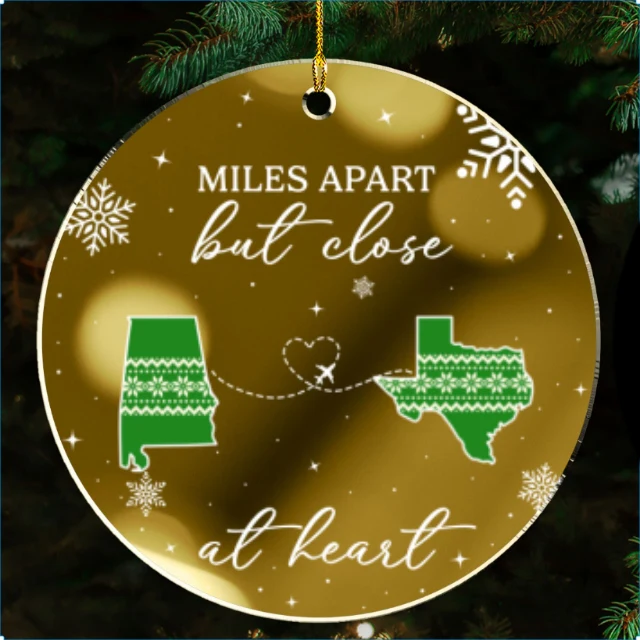Home Is Where - Personalized Custom Mirrored Acrylic Ornament - Image 7