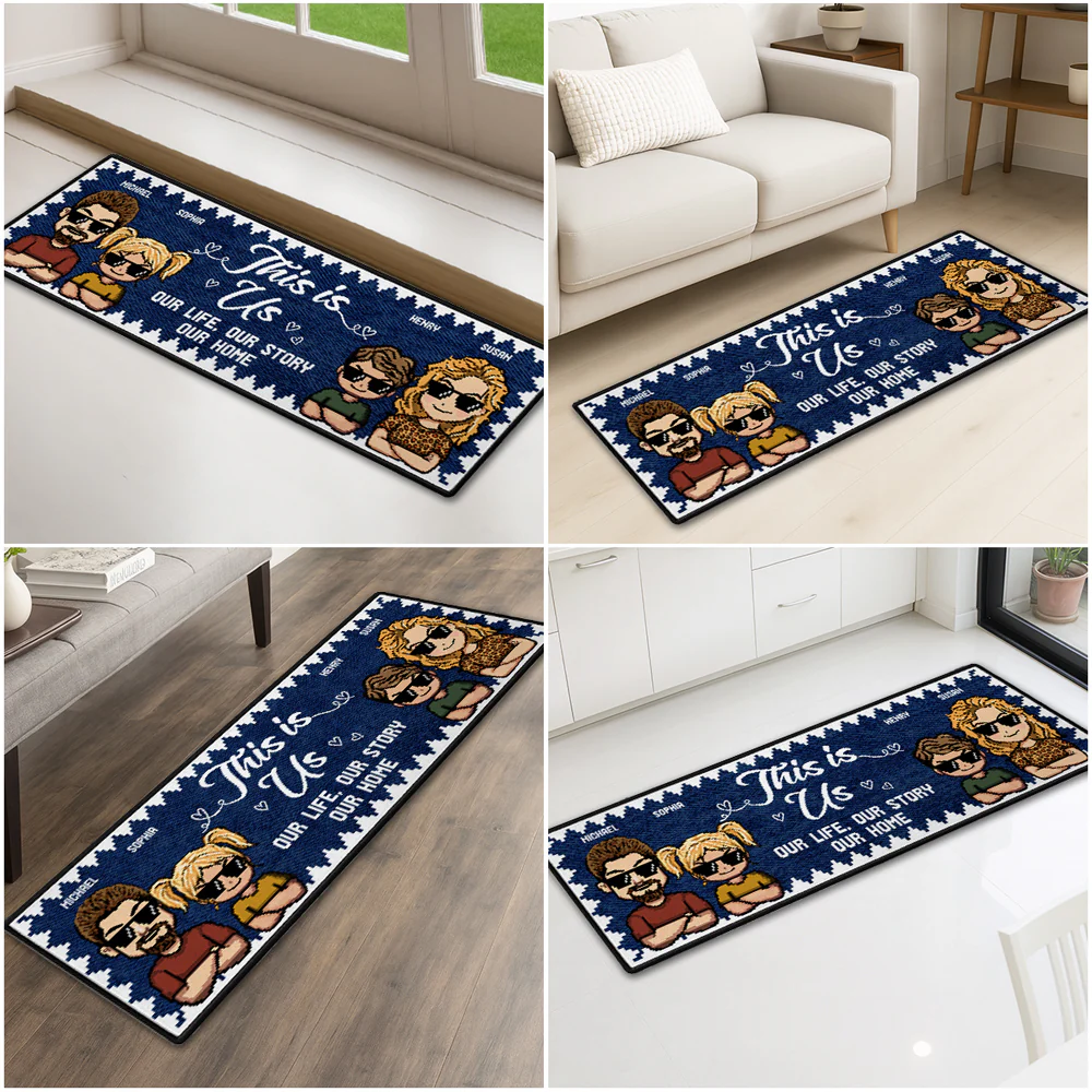 Home Sweet Home - Personalized Custom Runner Rug - Image 5