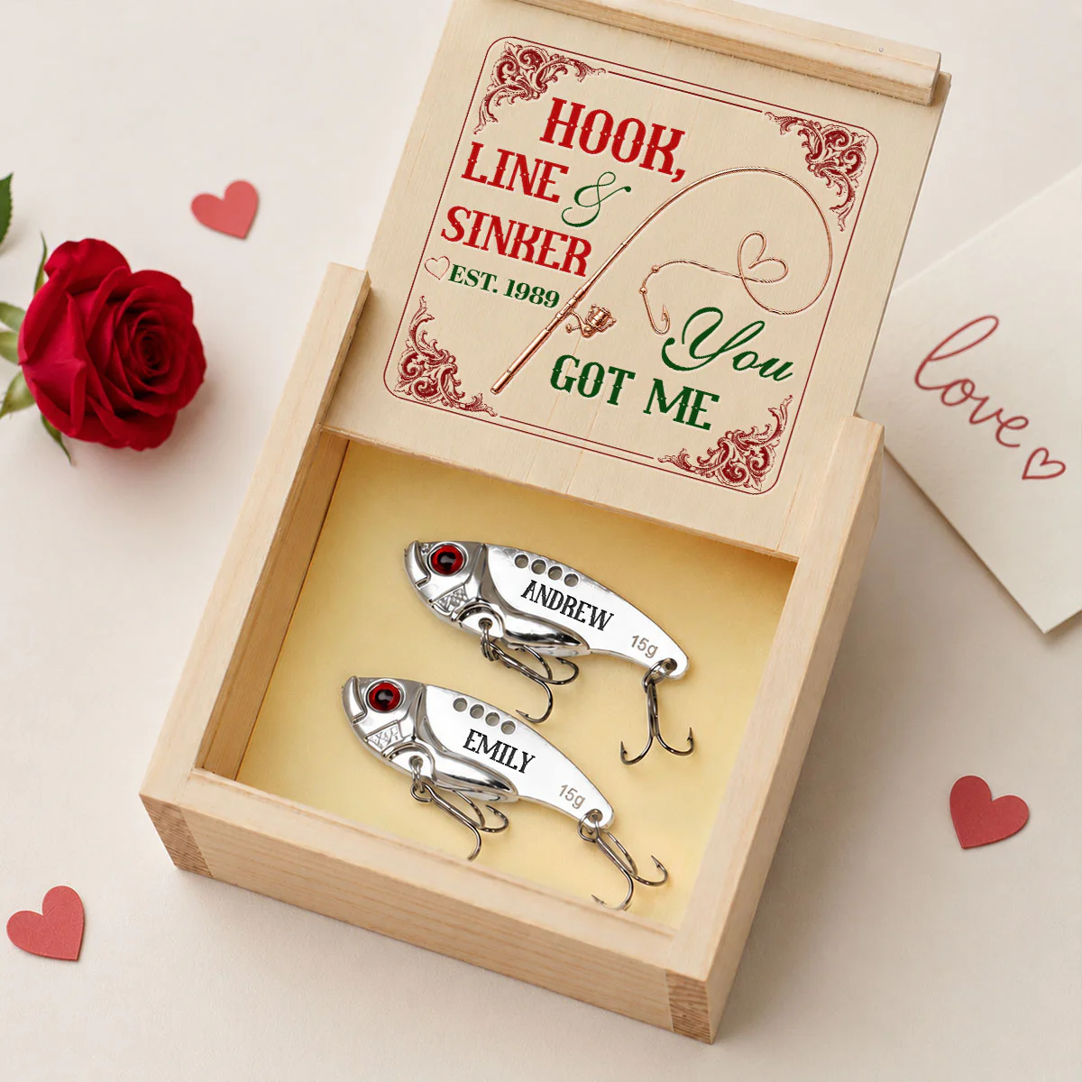 Hooked on You Forever - Personalized Custom Fishing Lure