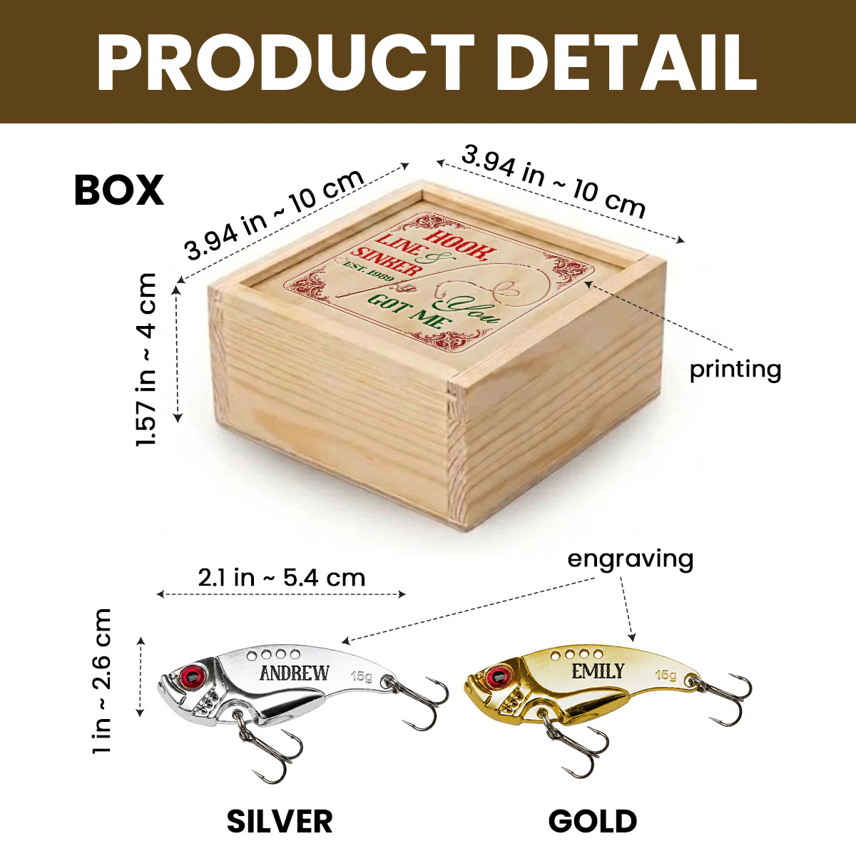Hooked on You Forever - Personalized Custom Fishing Lure - Image 5