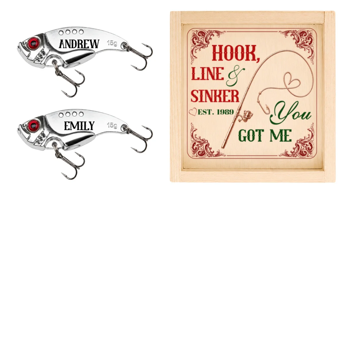 Hooked on You Forever - Personalized Custom Fishing Lure - Image 6