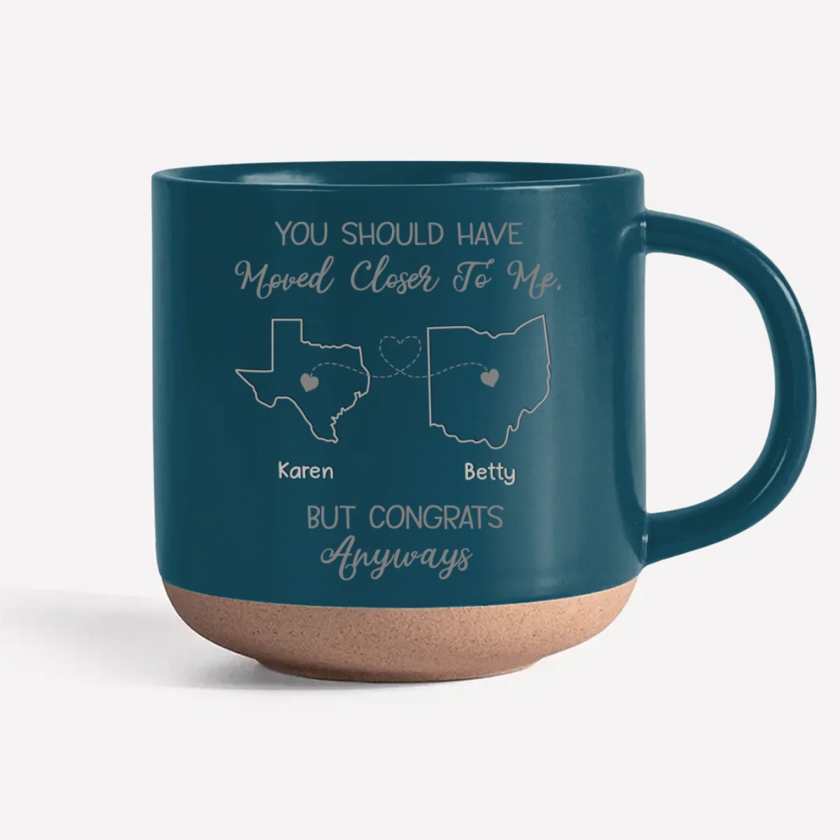 Hope The Neighbors Like You - Personalized Custom Engraved Pottery Mug - Image 6
