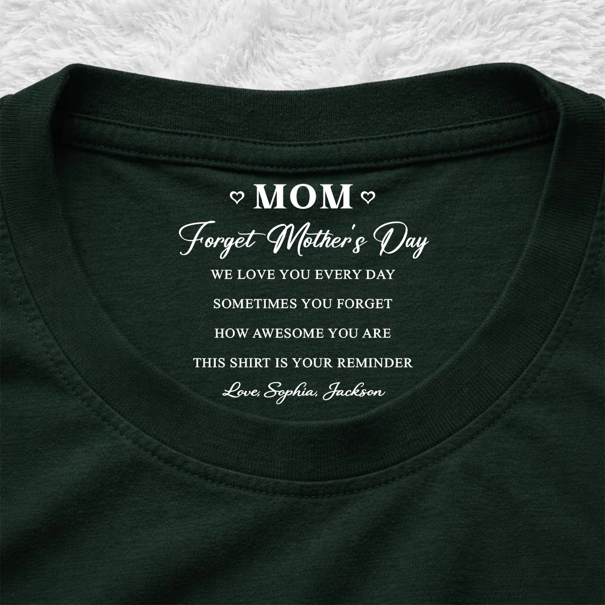 How Awesome You Are - Personalized Custom Inside Neck Print T-Shirt