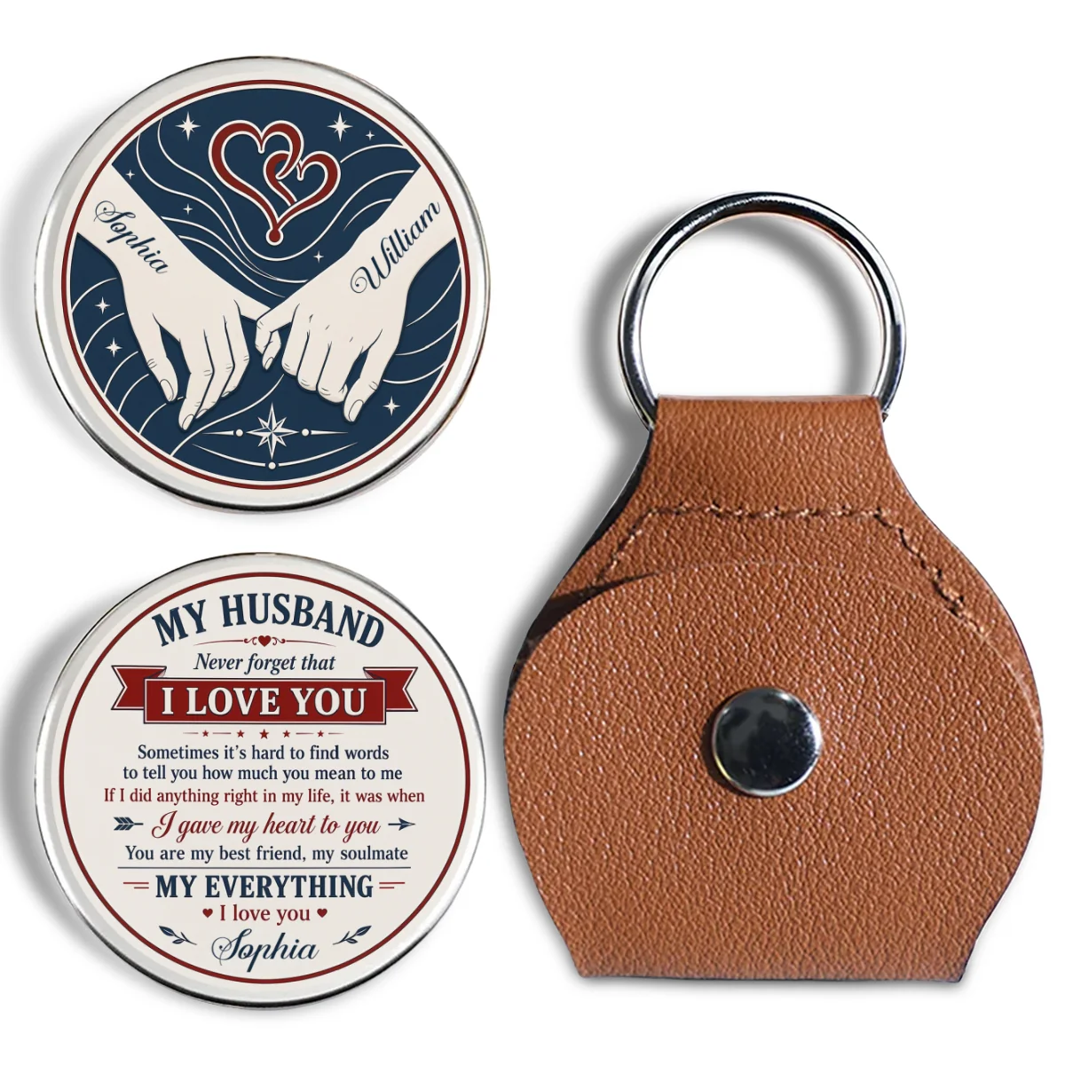 How Deep My Love - Personalized Custom Pocket Hug - Image 6