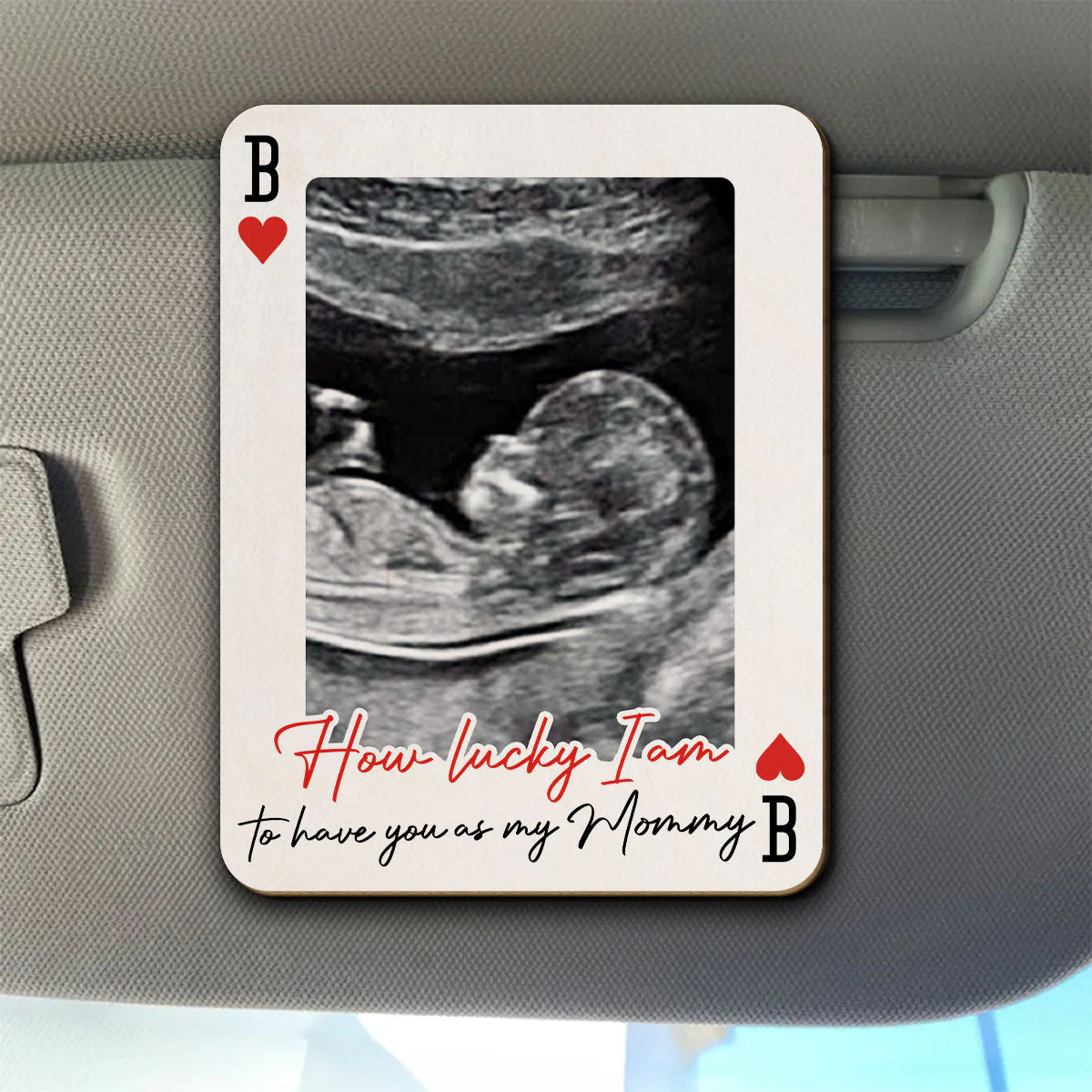 How Lucky I Am - Personalized Custom Car Visor Clip