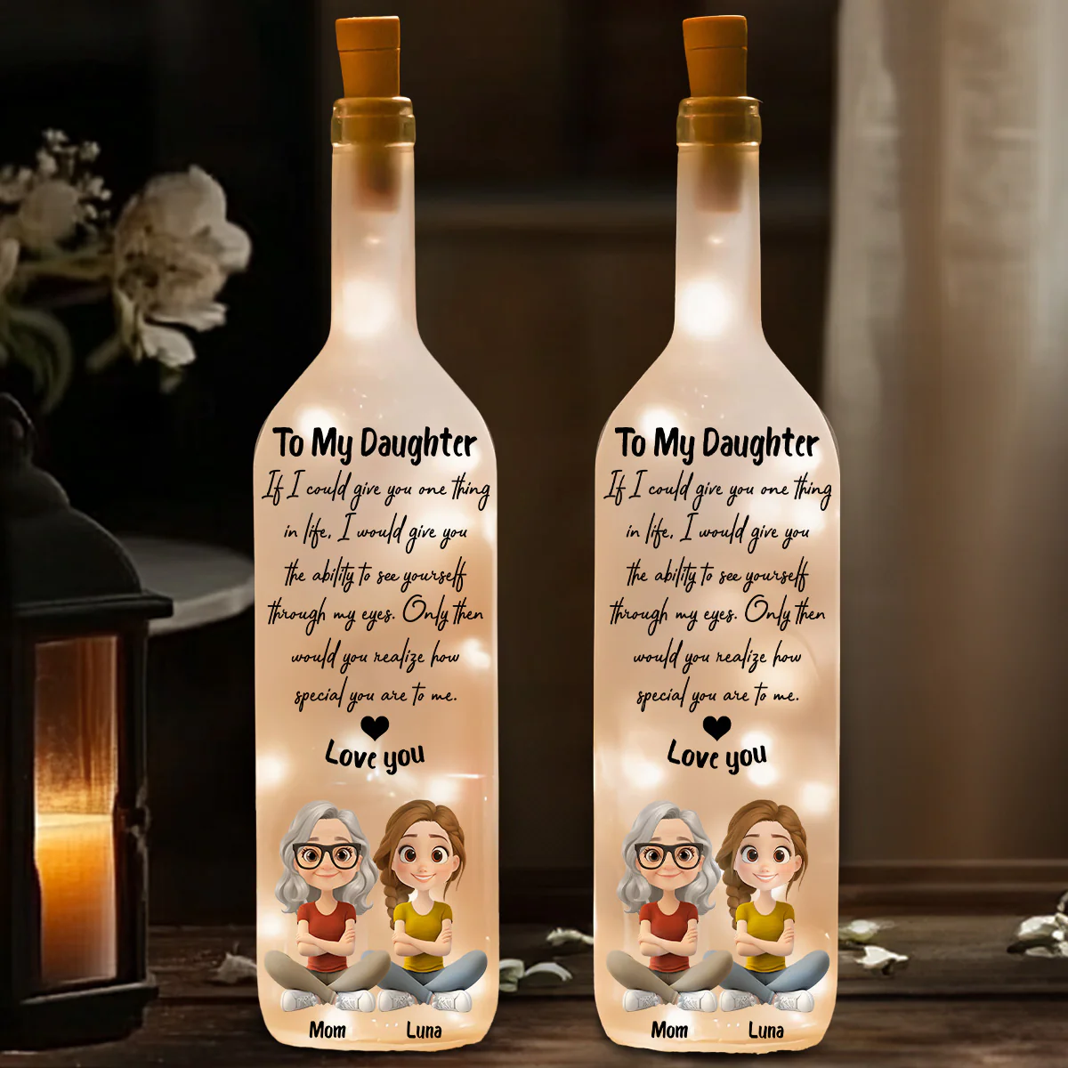 How Special You Are - Personalized Custom Bottle Lamp - Image 3