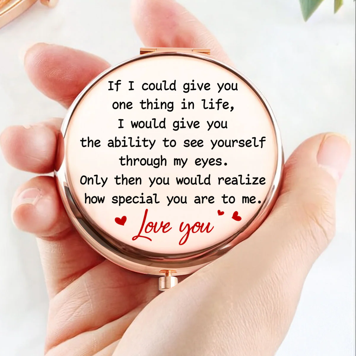 How Special You Are To Me Mom - Personalized Custom Compact Mirror - Image 3