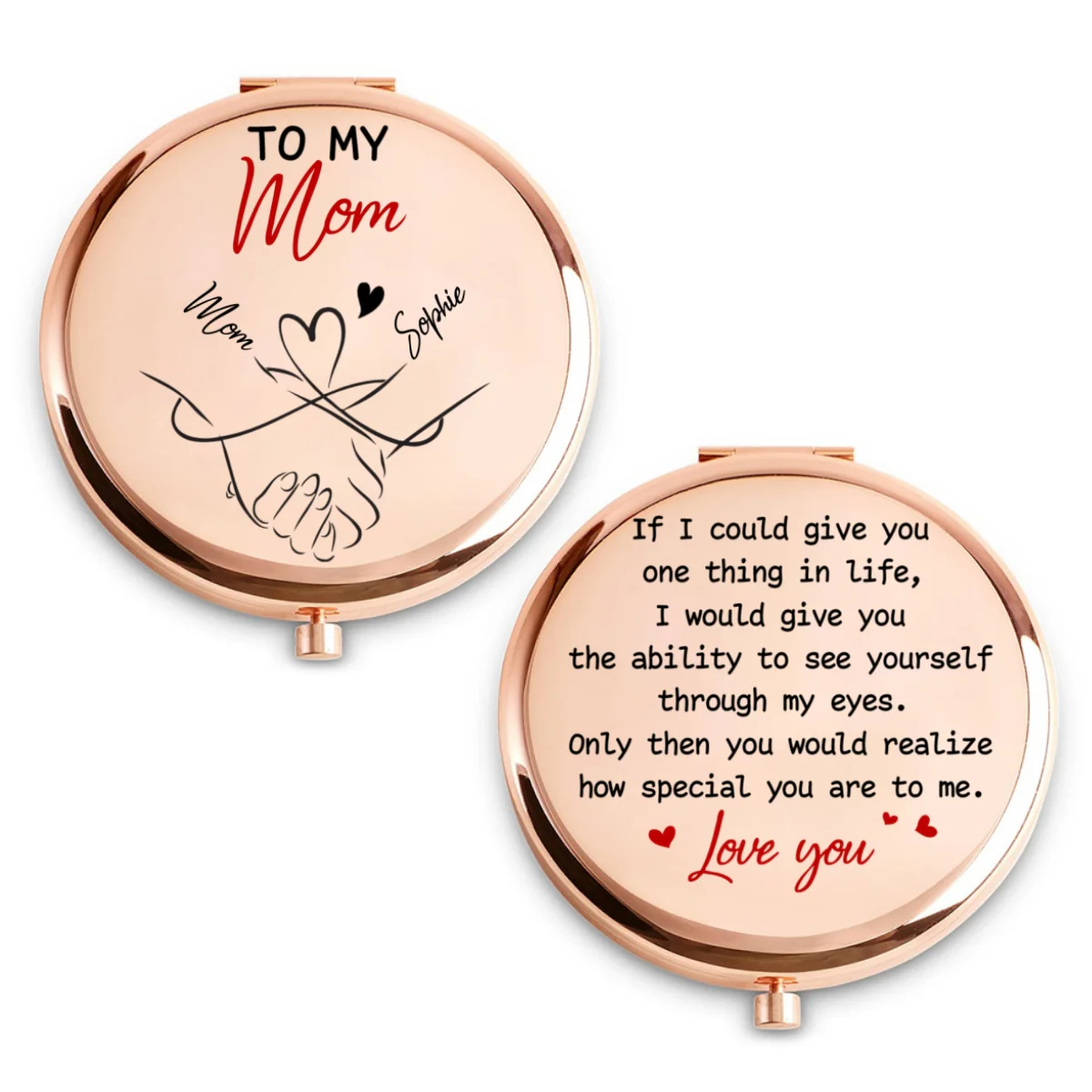 How Special You Are To Me Mom - Personalized Custom Compact Mirror - Image 6