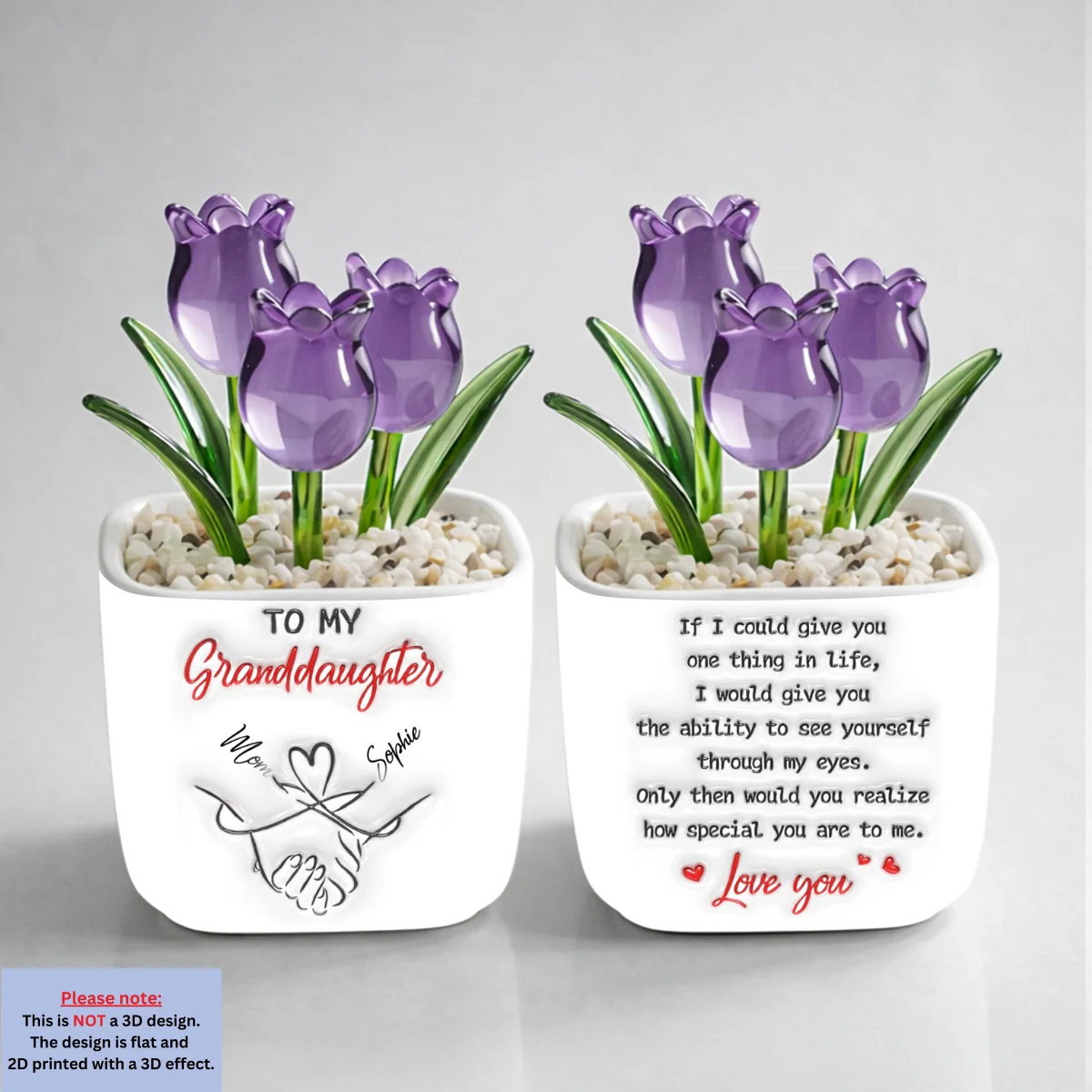How Special You Are To Me - Personalized Custom 3D Inflated Effect Glass Everlasting Tulips - Image 11