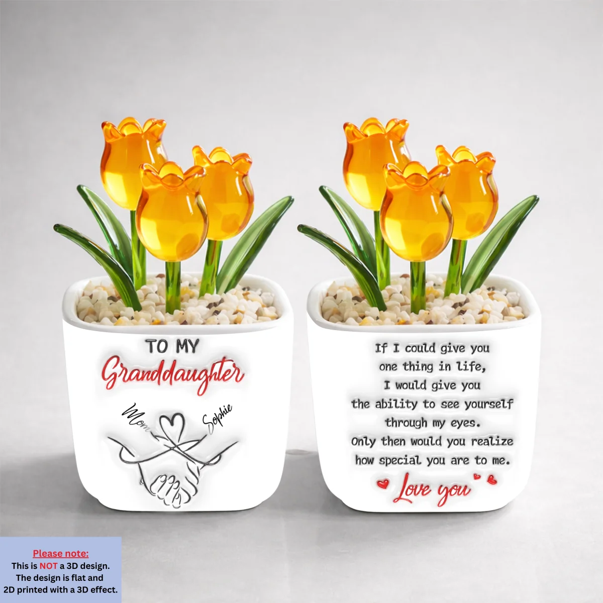 How Special You Are To Me - Personalized Custom 3D Inflated Effect Glass Everlasting Tulips - Image 12