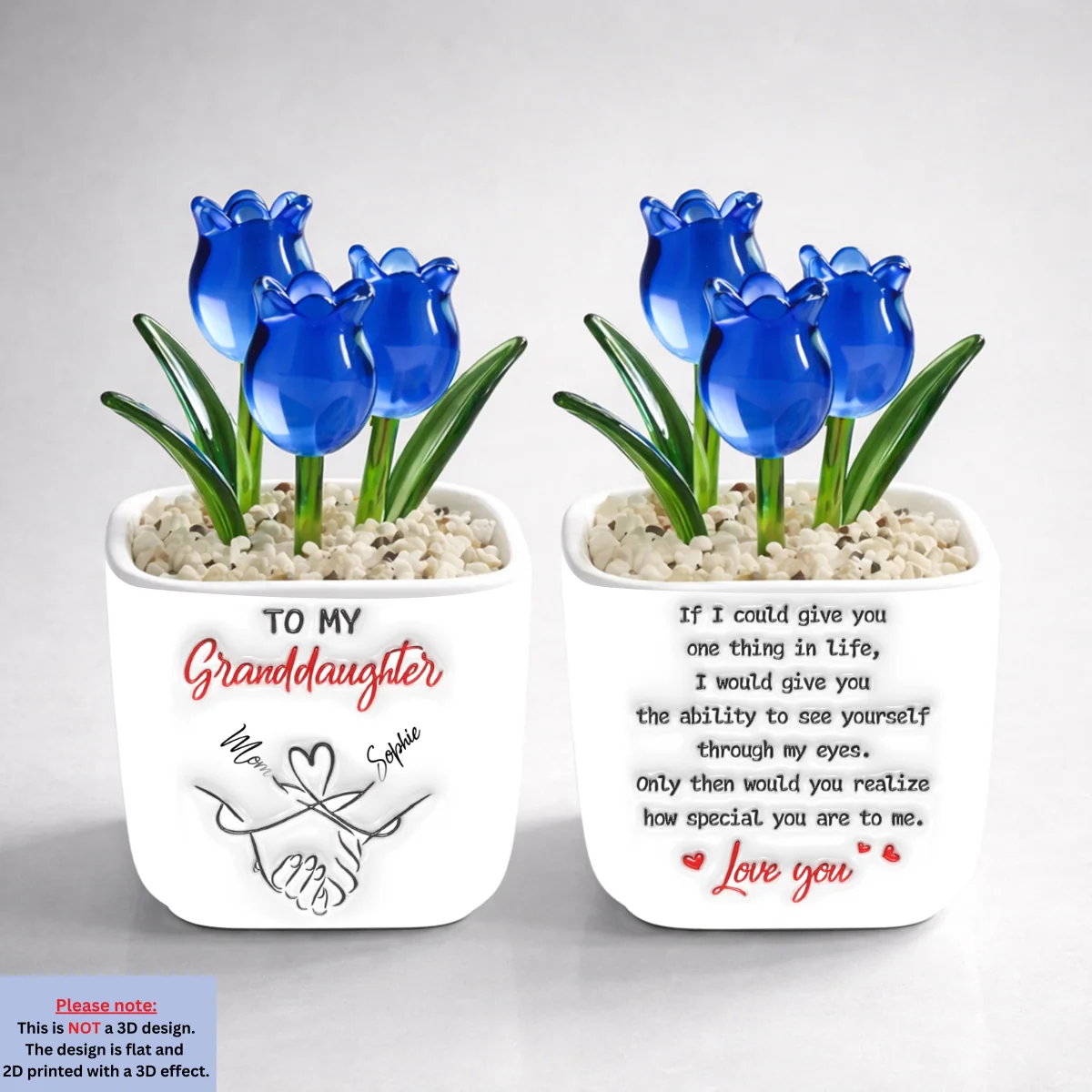 How Special You Are To Me - Personalized Custom 3D Inflated Effect Glass Everlasting Tulips - Image 9