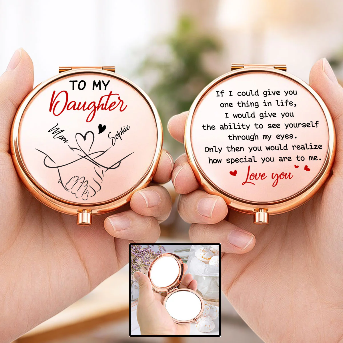 How Special You Are To Me - Personalized Custom Compact Mirror