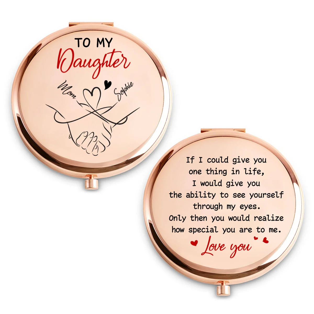 How Special You Are To Me - Personalized Custom Compact Mirror - Image 6