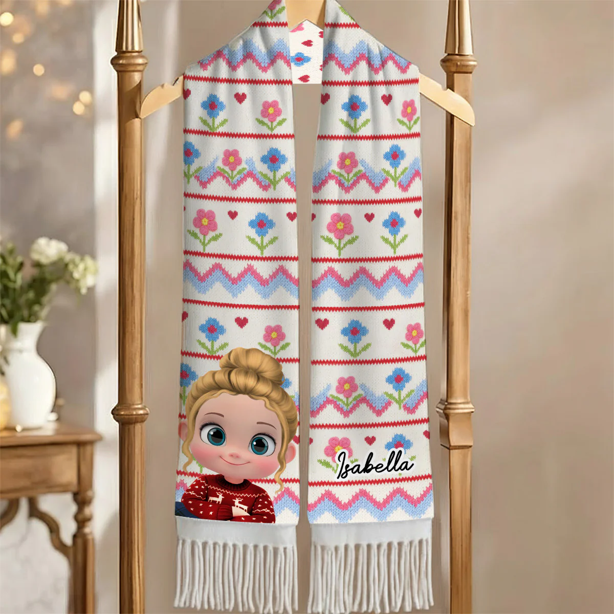 Human Cartoon - Personalized Custom Scarf