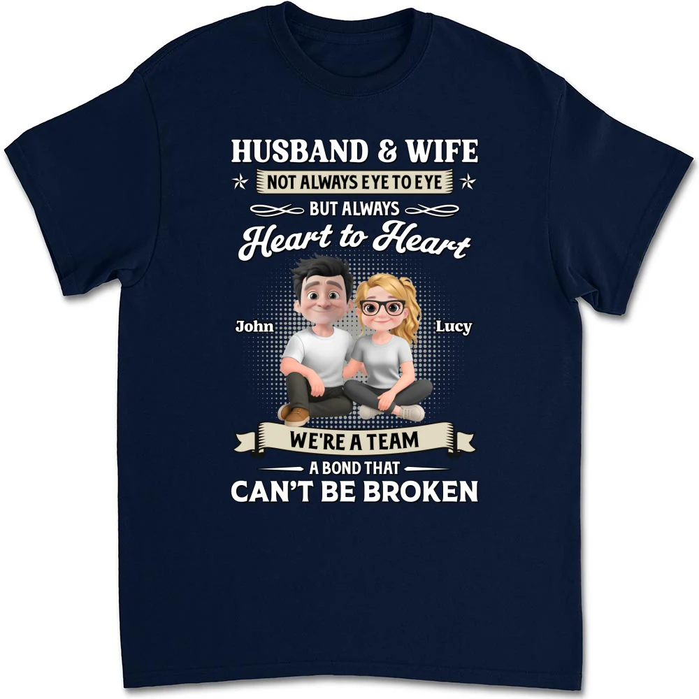 Husband And Wife Couple For Life - Personalized Custom Shirt - Image 10
