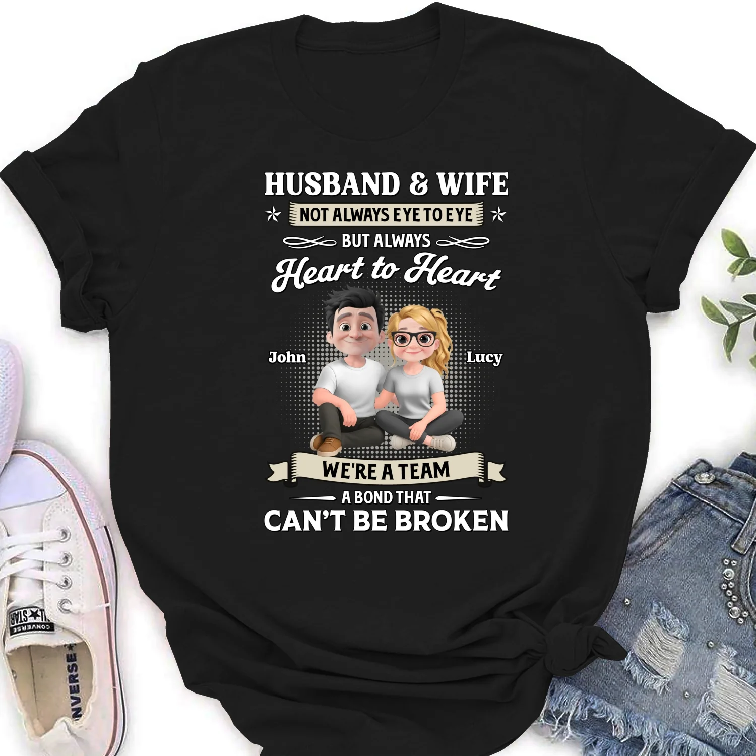 Husband And Wife Couple For Life - Personalized Custom Shirt - Image 14
