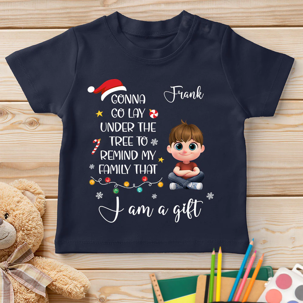 I Am A Gift - Personalized Custom Youth T-shirt - Image 5