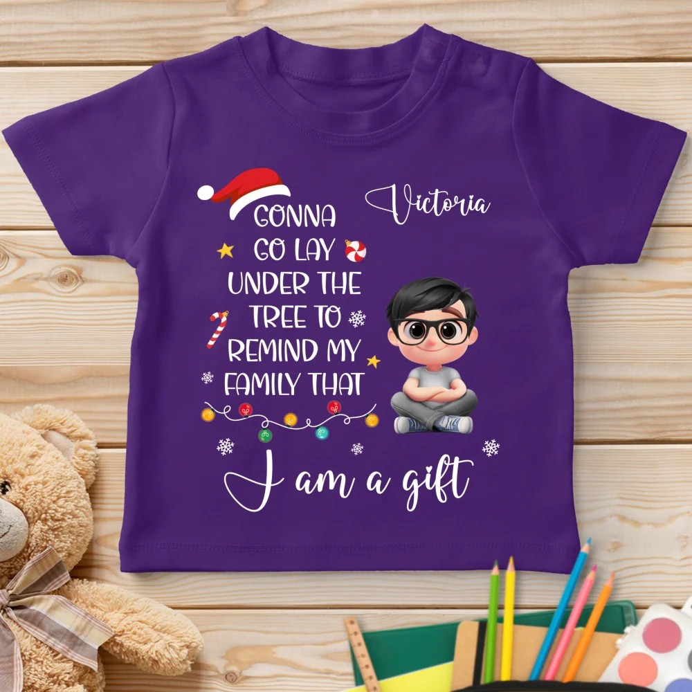 I Am A Gift - Personalized Custom Youth T-shirt - Image 9