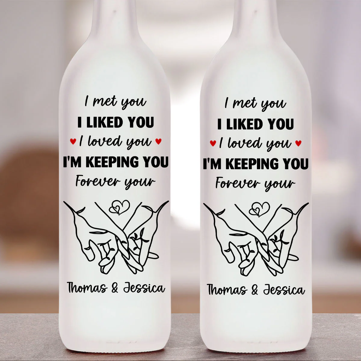 I Am Keeping You - Personalized Custom Bottle Lamp - Image 4