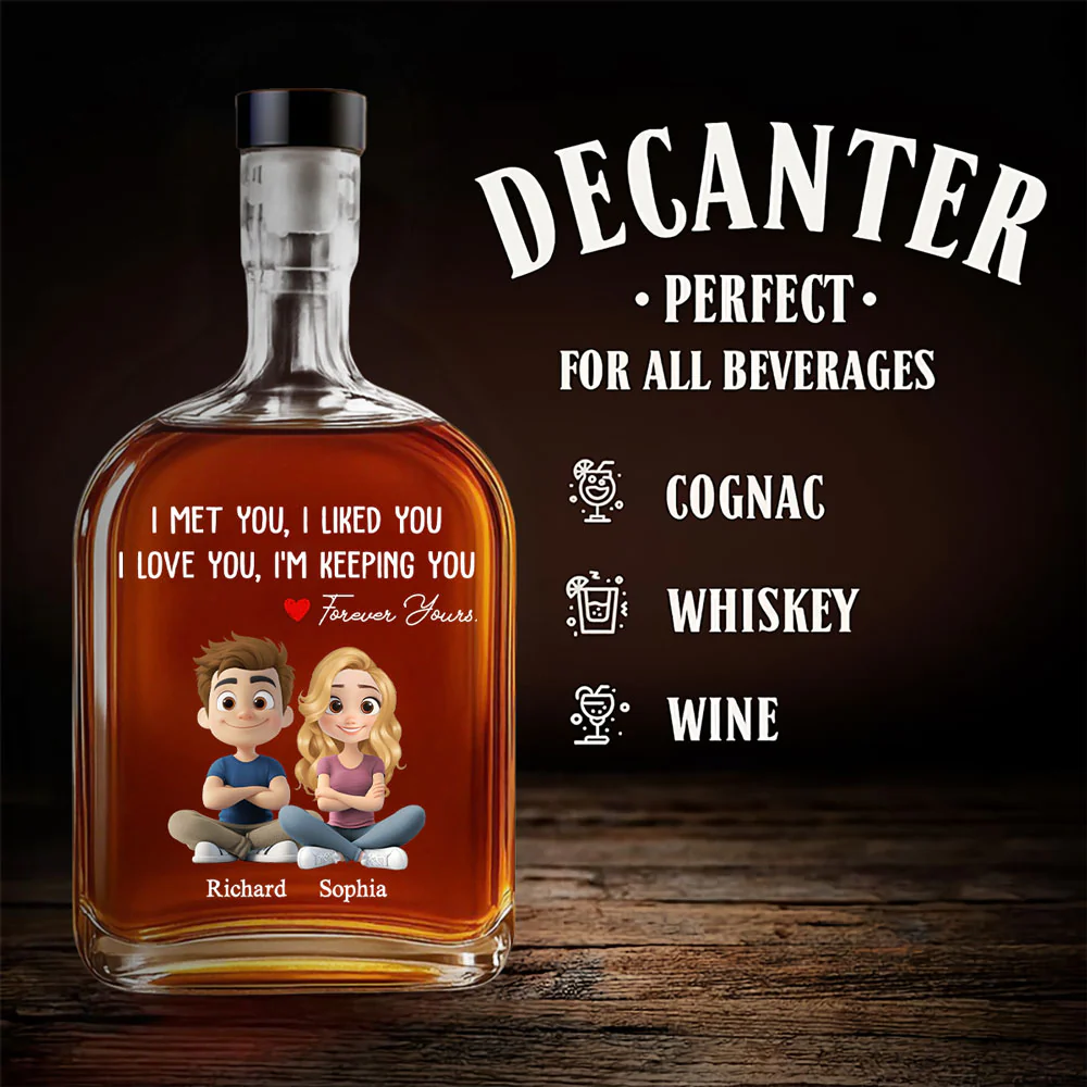 I Am Keeping You - Personalized Custom Spirits Decanter - Image 4