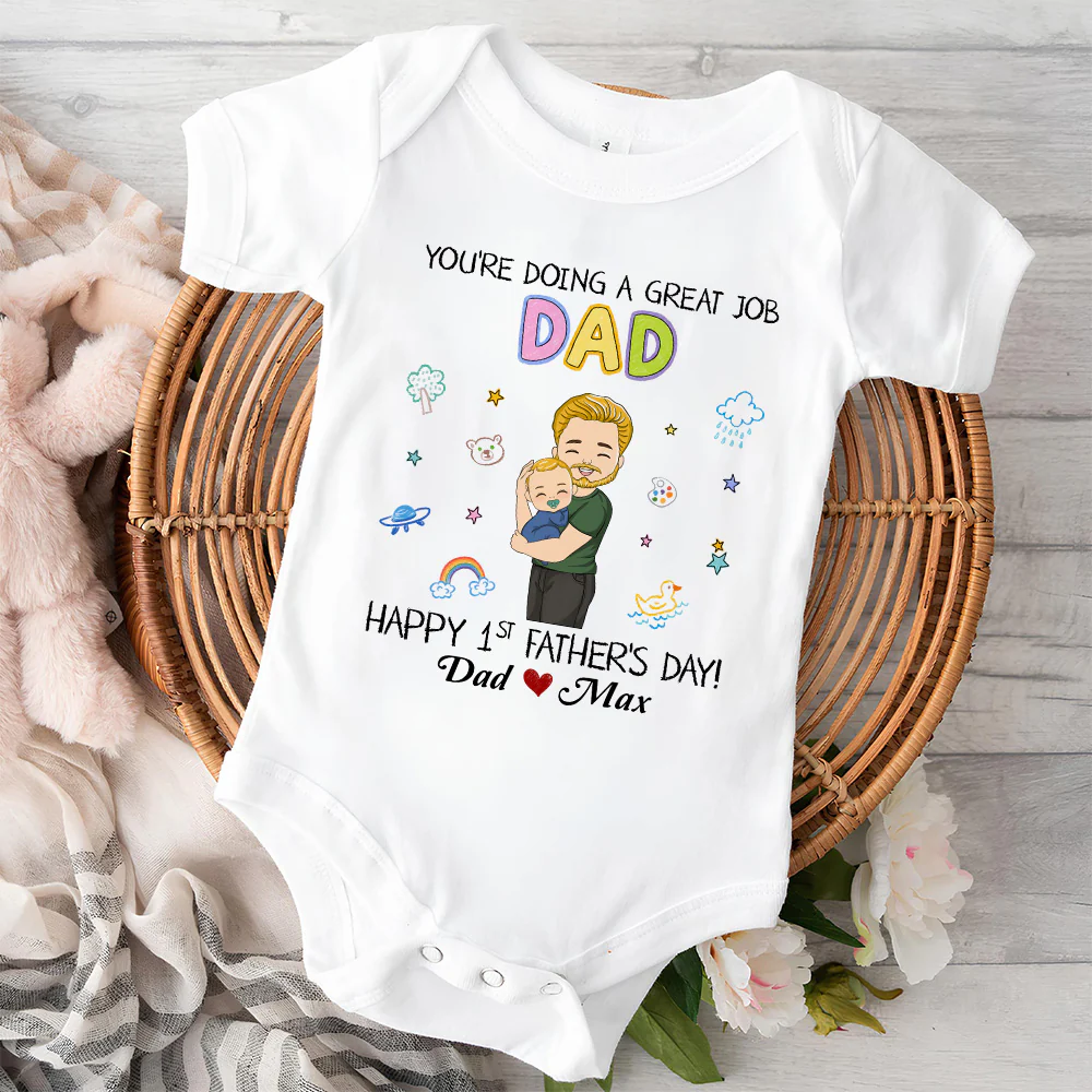 I Am Lucky - Personalized Custom Baby Onesie - Image 2