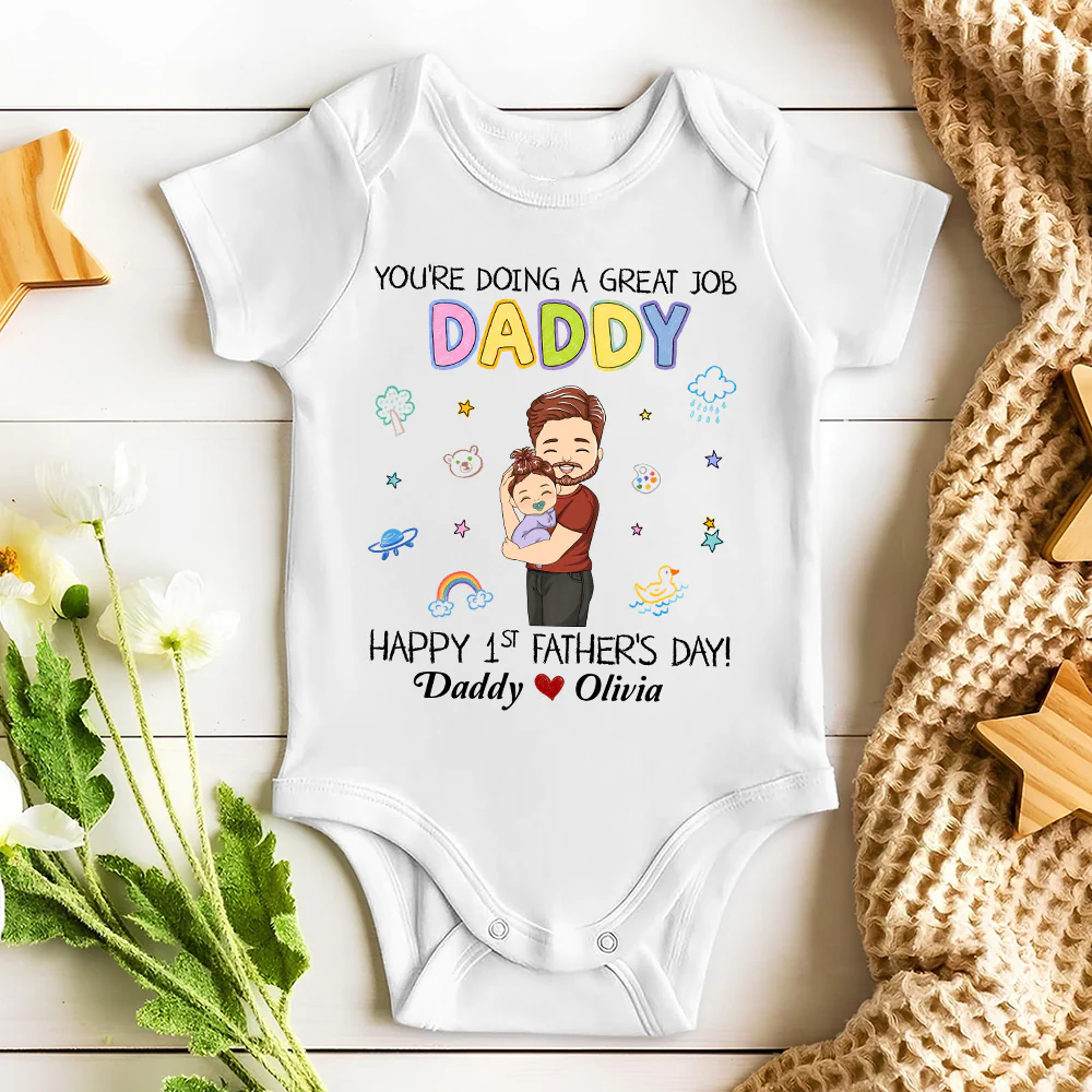 I Am Lucky - Personalized Custom Baby Onesie - Image 3