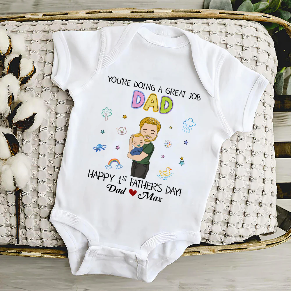 I Am Lucky - Personalized Custom Baby Onesie - Image 4