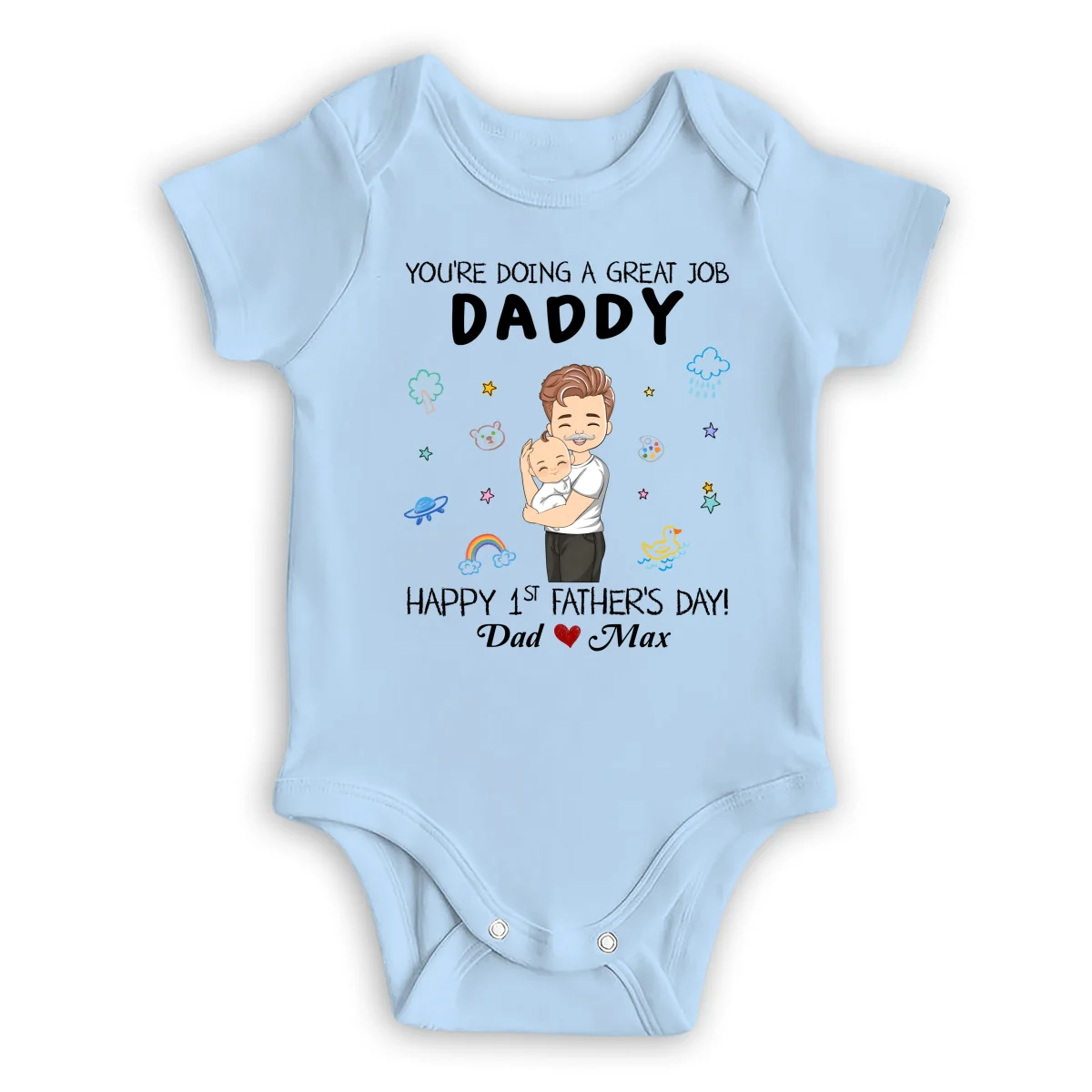 I Am Lucky - Personalized Custom Baby Onesie - Image 9