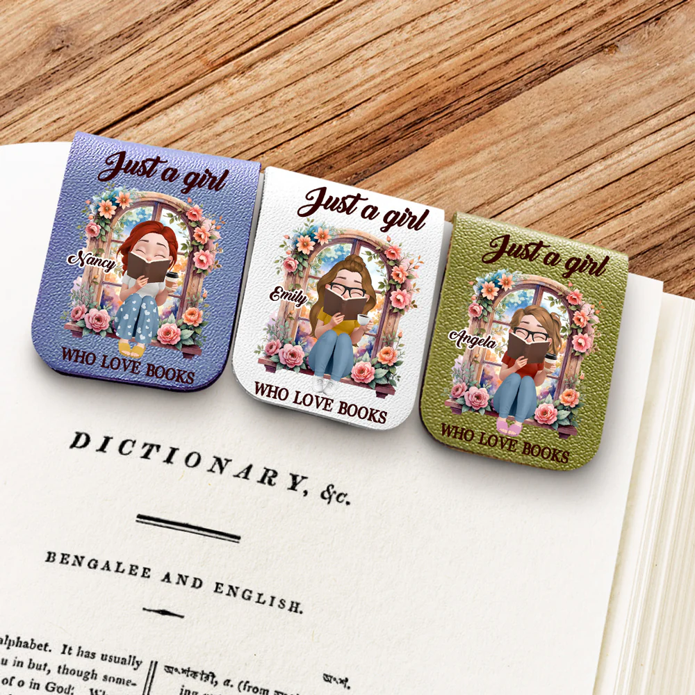 I Am That Girl - Personalized Custom Leather Bookmark