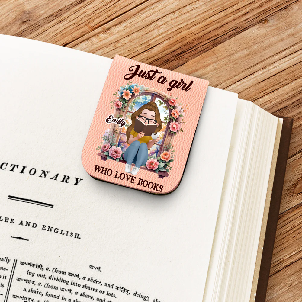 I Am That Girl - Personalized Custom Leather Bookmark - Image 2